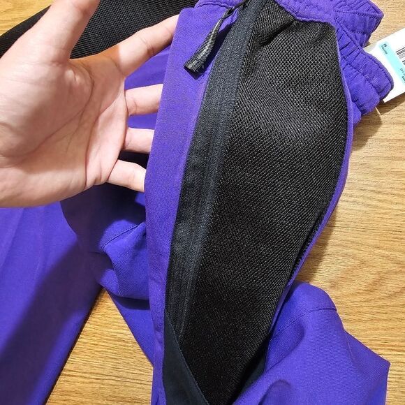 Nike Showtime Lakers Basketball Pants Joggers Purple Black Men's Medium M Tech - Picture 3 of 13